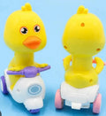 Press & Go Cartoon Duck Scooter Toy – Friction Powered Toddler Toy