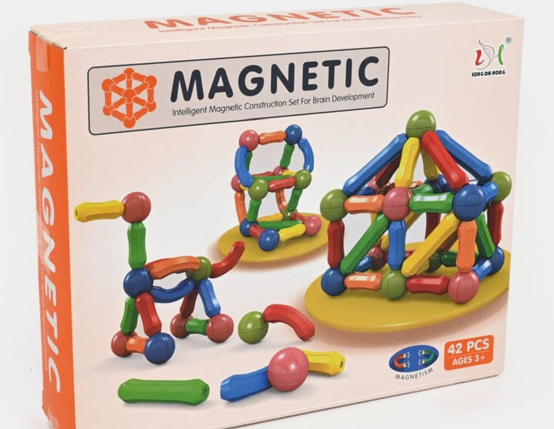 Piece Intelligent Magnetic Construction Set
