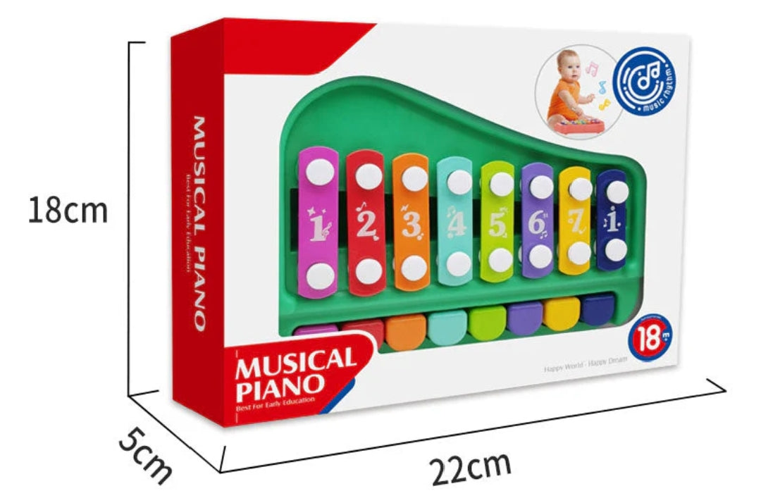 2-in-1 Musical Piano & Xylophone for Toddlers