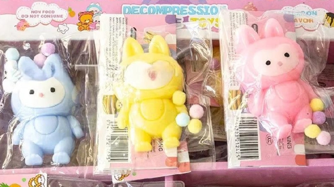 Squishy Bunny Decompression Squeeze Toys – Soft Sensory Fidgets