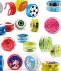 High-Speed Transparent LED Yo-Yos – Assorted Sports and Fantasy Themes